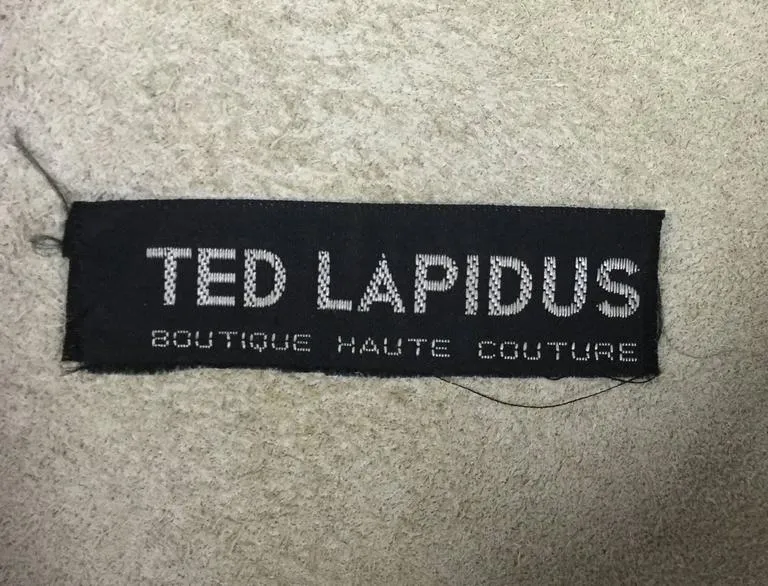 1960s Ted Lapidus Bone White Leather Hat