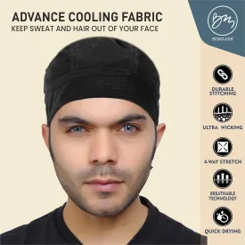 3 Pack Sweat Wicking Do Rag Cooling Beanie Helmet Liner Dew Rag Head Scarf, Bandana, Head Wrap, Motorcycle, Cycling