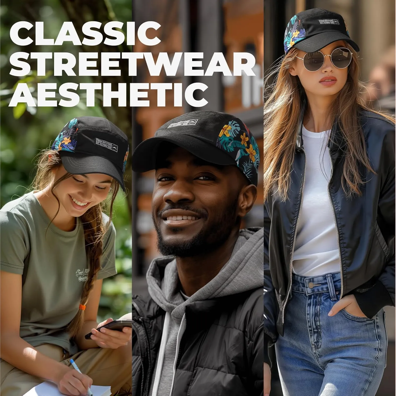 5 Panel Hat for Men - Stylish Baseball Cap, Camp Hat for Women, Casual Trucker Hat & Stylish Running Hat for Sun Protection