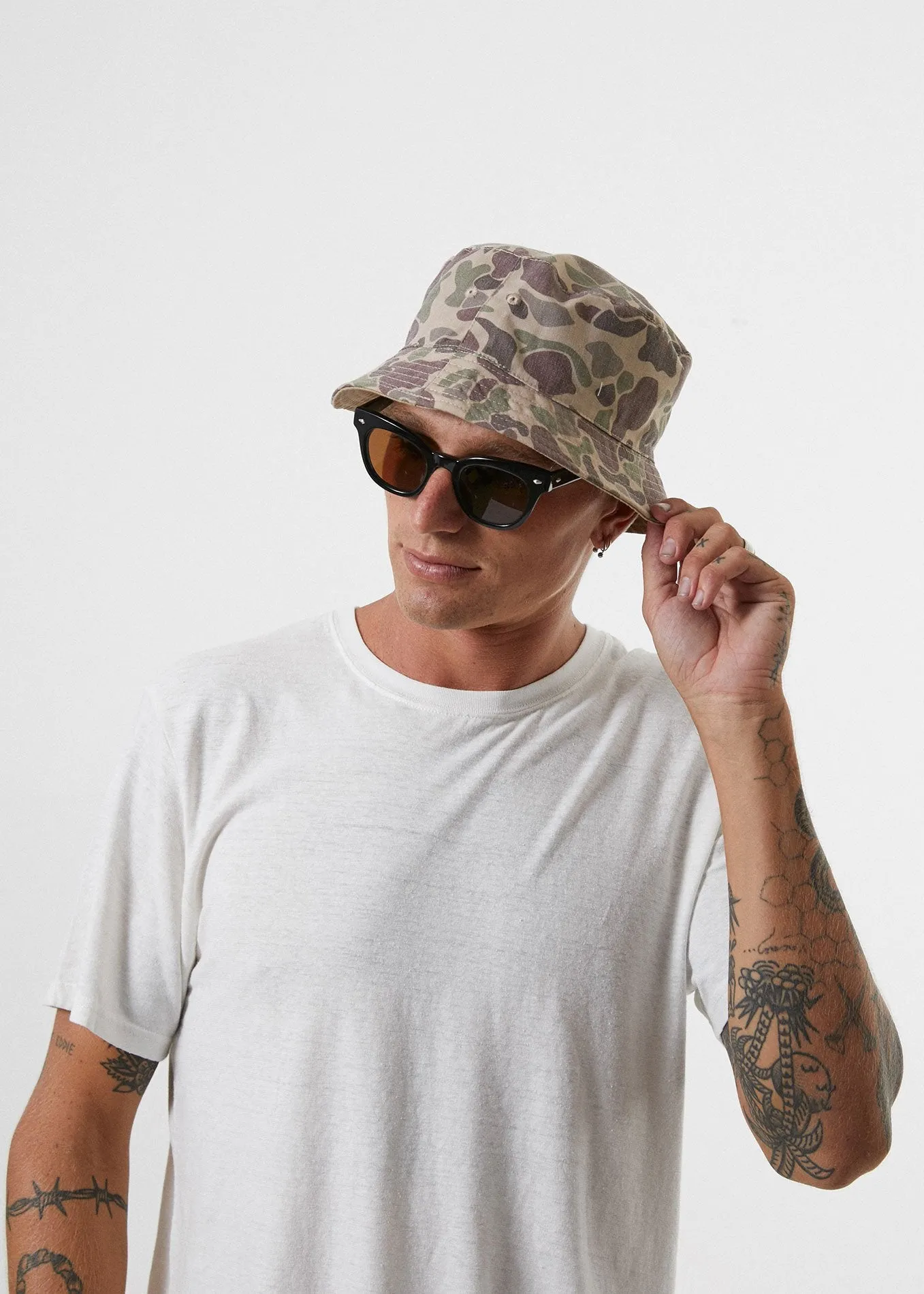 Afends Mens Mo - Reversible Bucket Hat