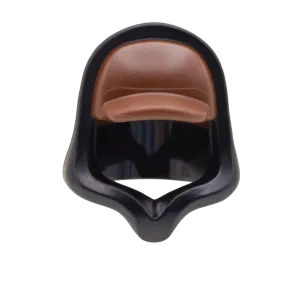 Black Hood with Brown Baseball Cap - LEGO Headwear