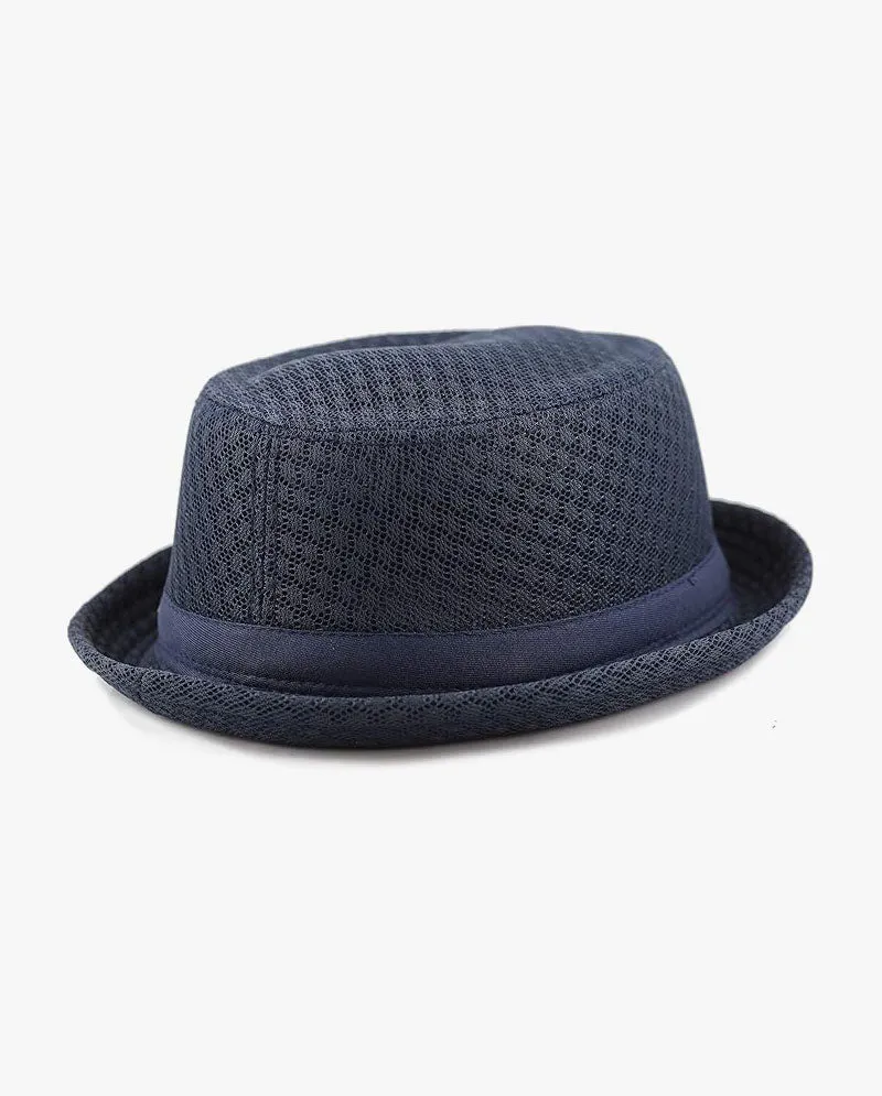 Black Horn - Light Weight Cool Soft Crushable Mesh Porkpie