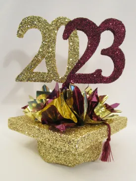 Block 2023 Grad Hat Centerpiece