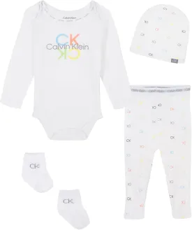 Calvin Klein baby-boys 4pc Take Me Home Pant Set