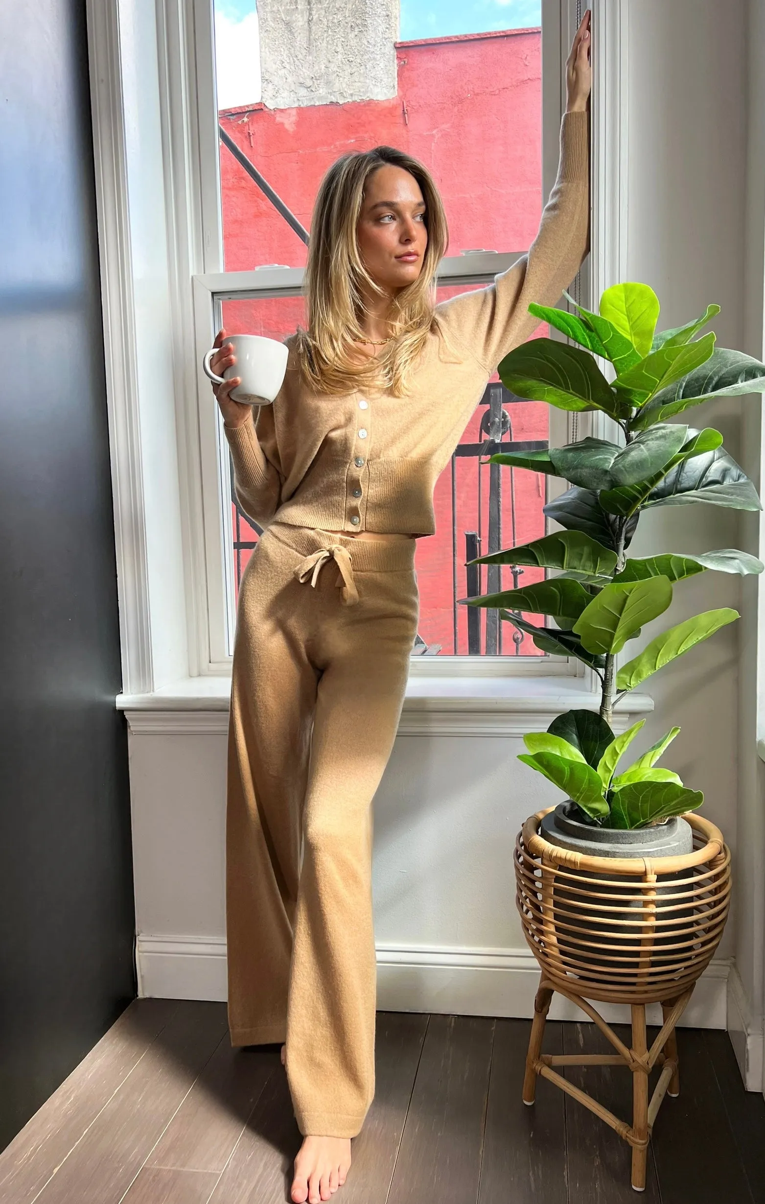 cashmere cardigan