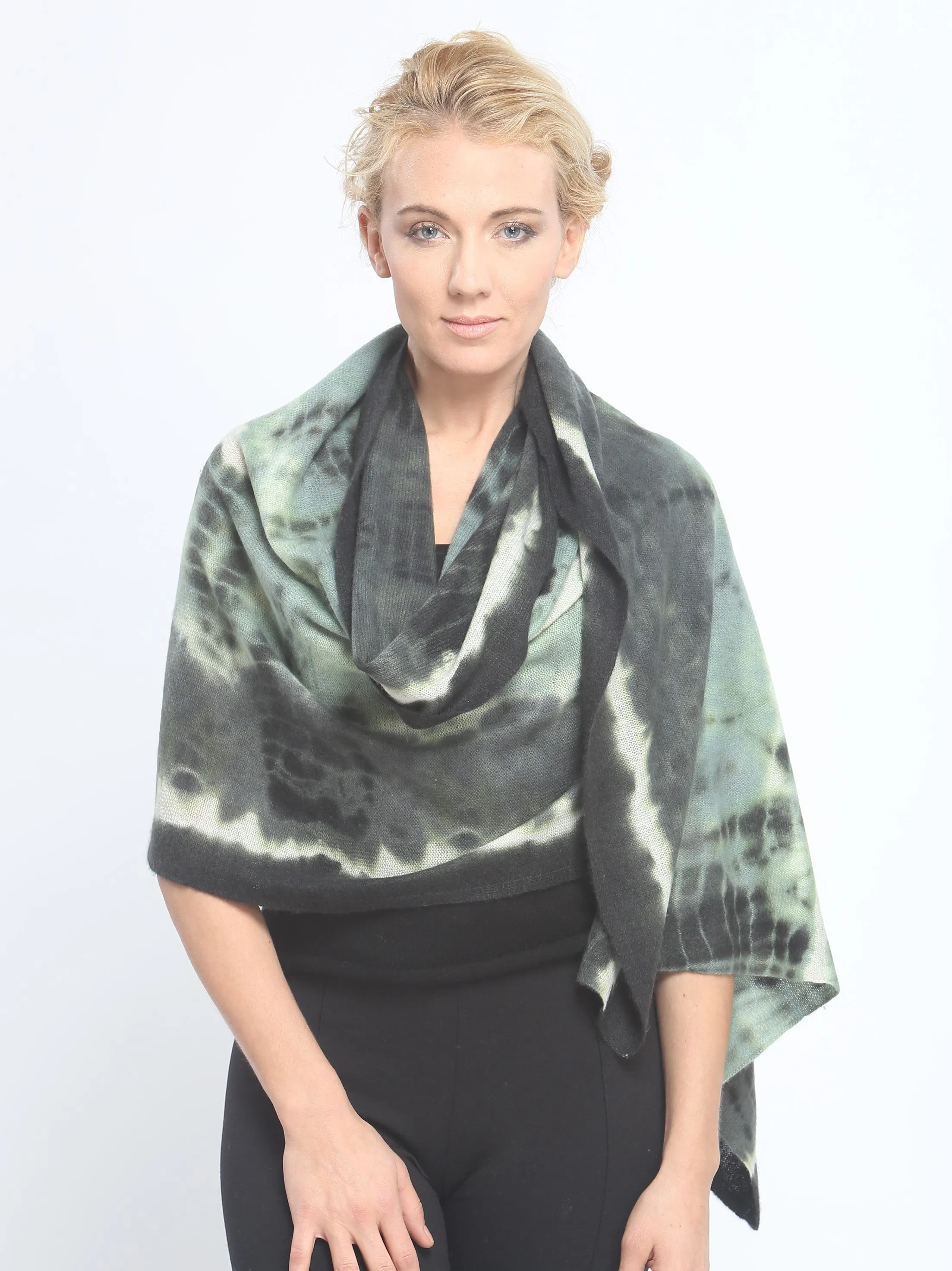 Cashmere Hand Dye Oversized Shawl