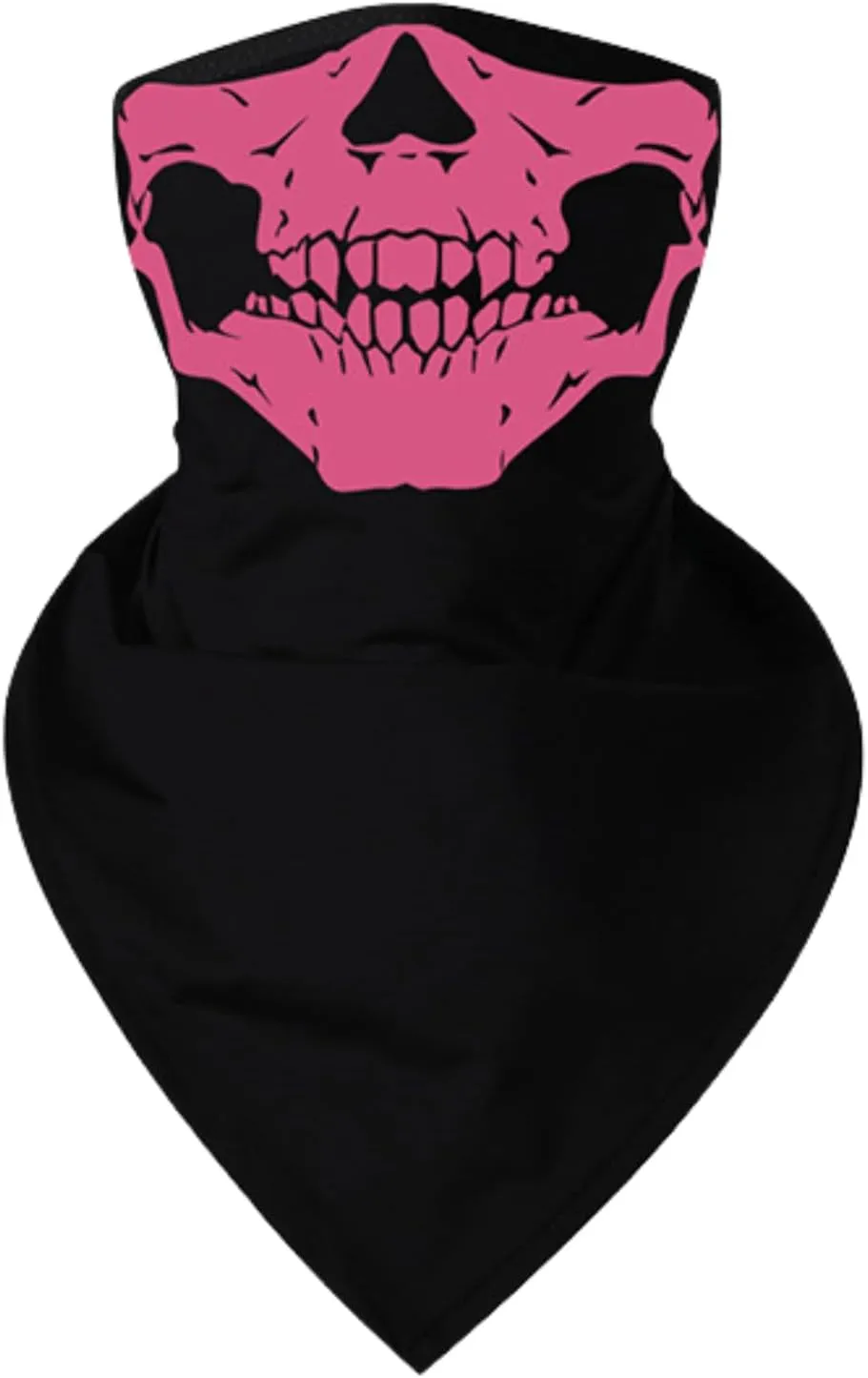 CORIRESHA Skull Face Mask Cover Neck Gaiter with Ear Loops Dust Sun Protection Bandana for Men Women
