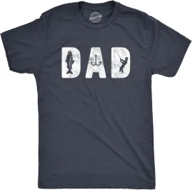 Crazy Dog Dad Fishing Shirts Funny Father's Day Reel Cool Dad Papa Grandpa Tees