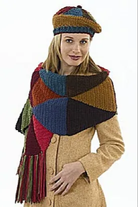 Crochet Geometry Wrap and Beret