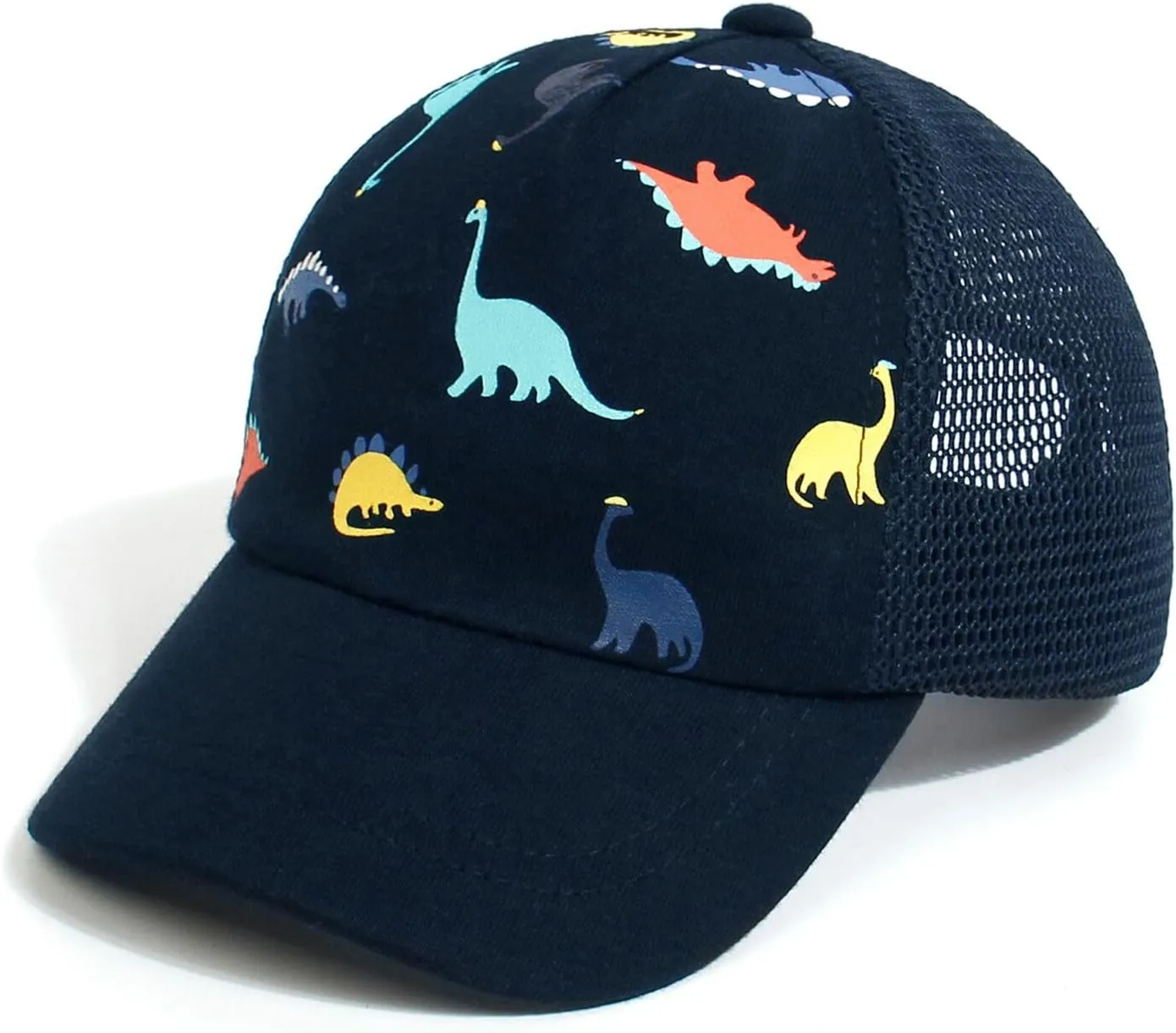 Duoyeree Toddler Baseball Cap with Dinosaur Print and Solid Color for Baby Boys and Girls
