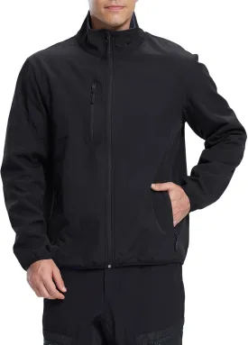 fit space Men's Athletic Insulated Jacket Lightweight Fleece Outerwear Windbreaker Running Cycling Hiking