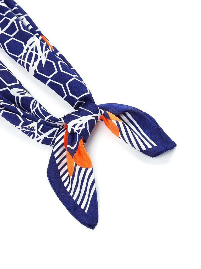 Geometric Pattern Bandana Scarf