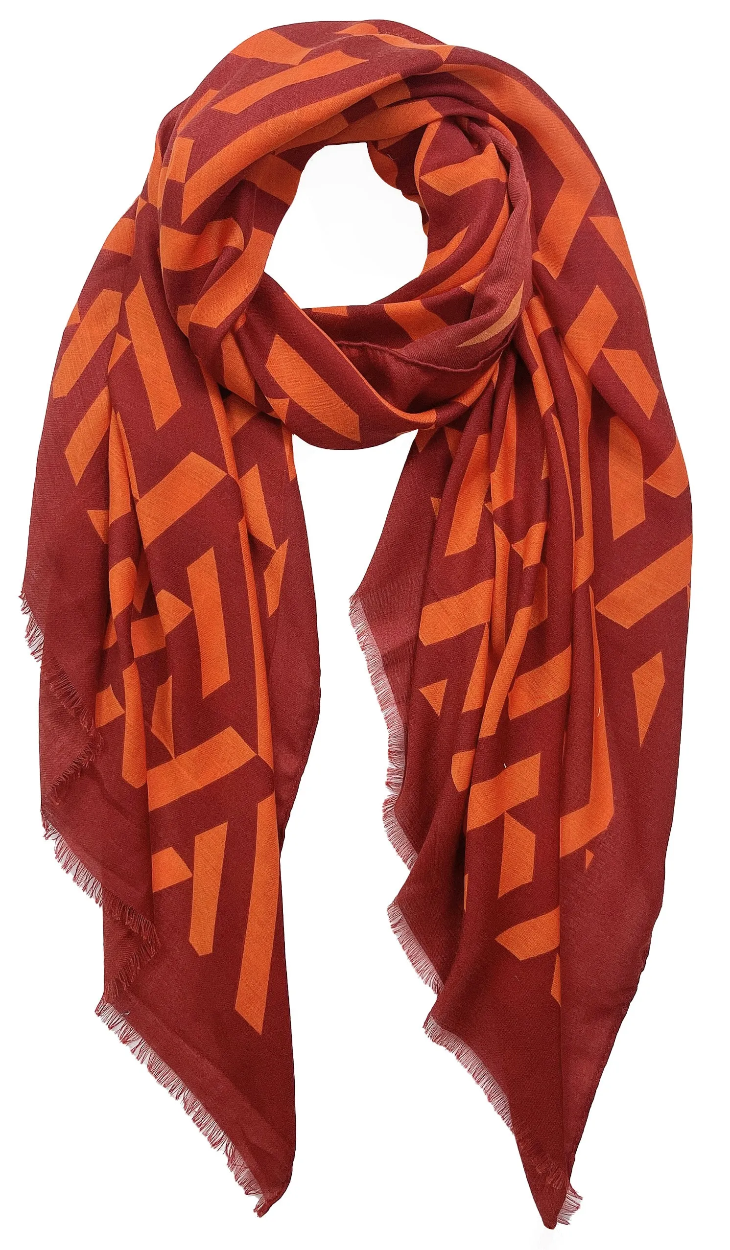 Geometric Print Scarf