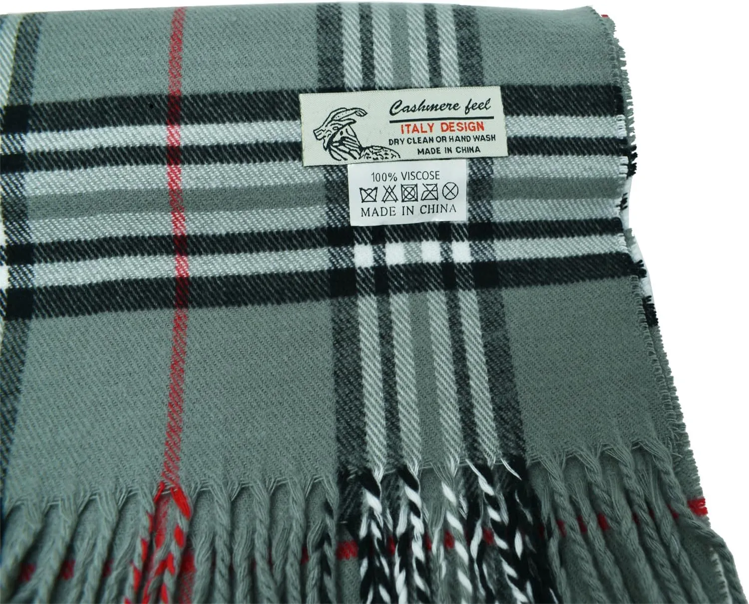 Glory Max Unisex Classic Tartan Plaid Winter Scarf Soft Cashmere Feel 72"x12"