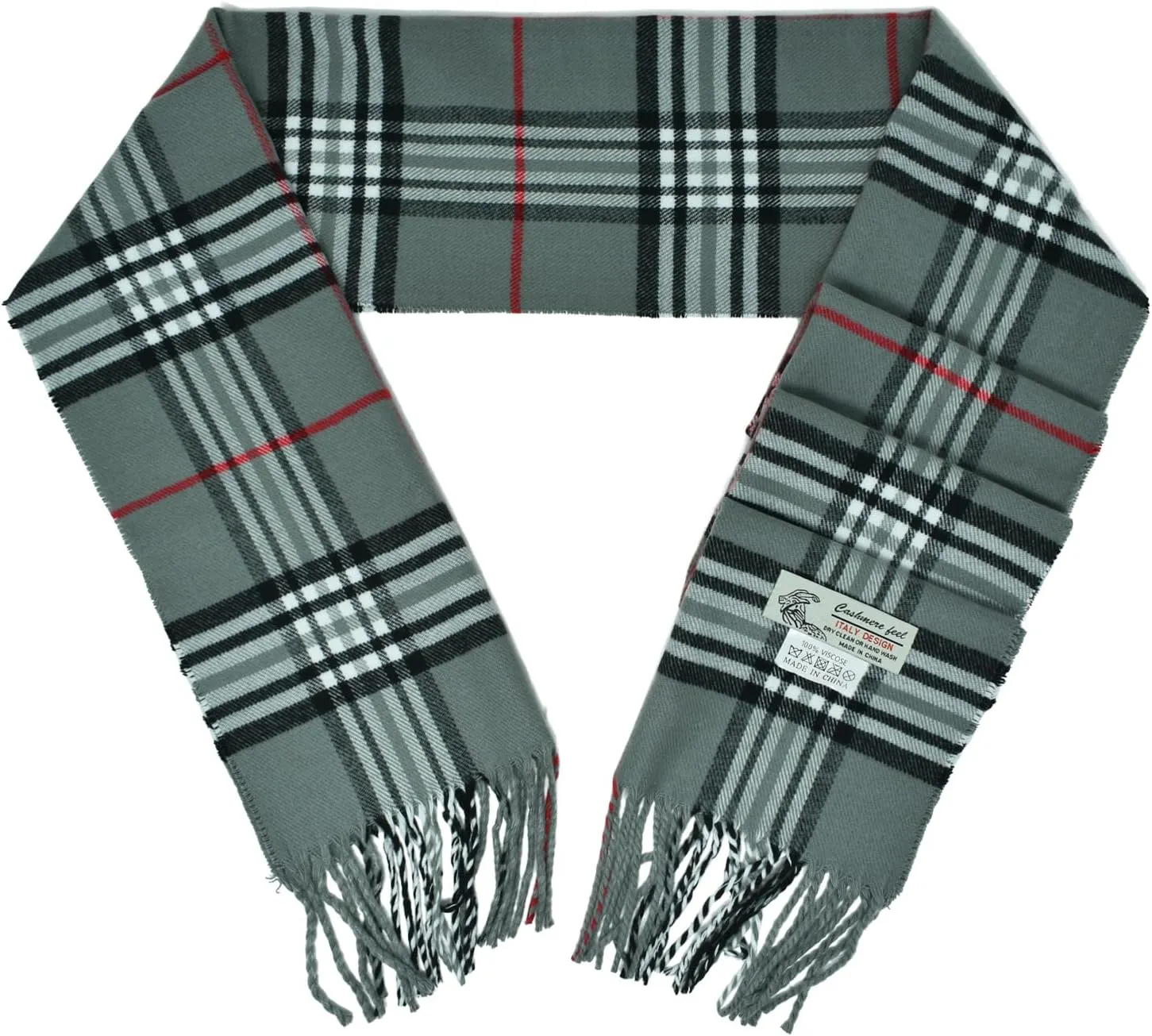 Glory Max Unisex Classic Tartan Plaid Winter Scarf Soft Cashmere Feel 72"x12"