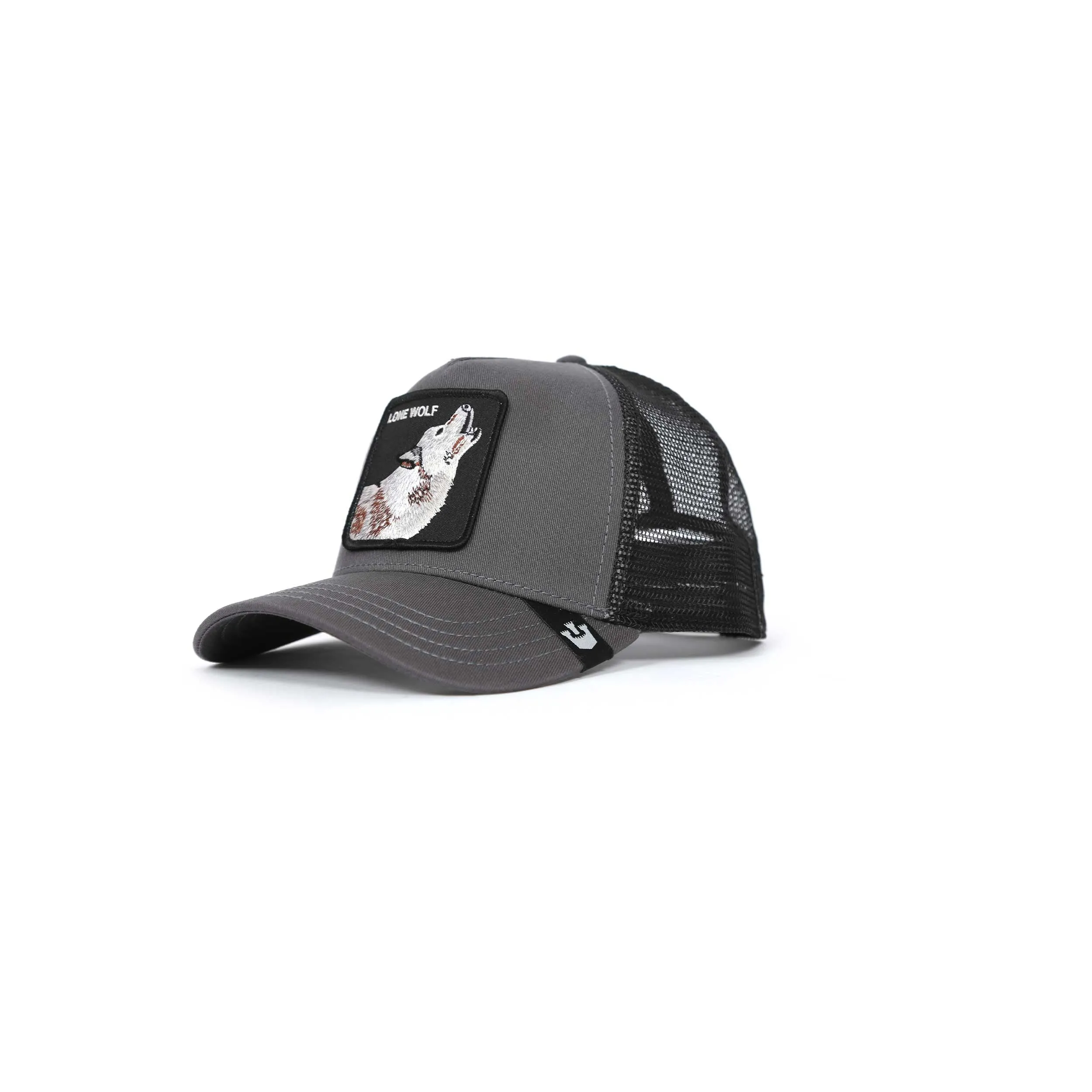 Goorin Bros The Lone Wolf Trucker Cap in Charcoal