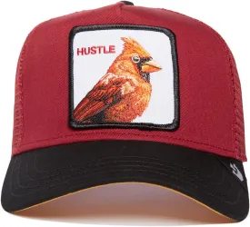 Goorin Bros. Trucker Hat for Men and Women, Burgundy (The Hustle Bird), One Size