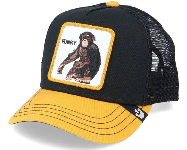 Goorin Brothers Trucker Kids Hat Animal Series - Little Monkey (Black)