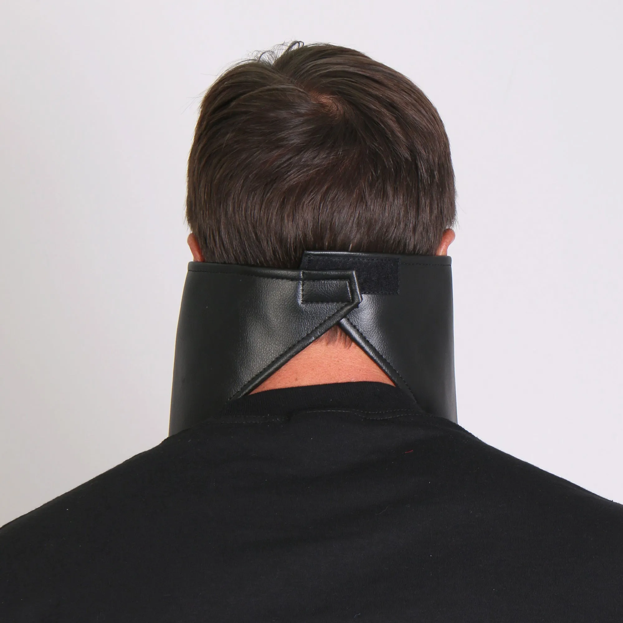 Hot Leathers NWL1004 Black Leather Skull Neck Warmer with Fleece