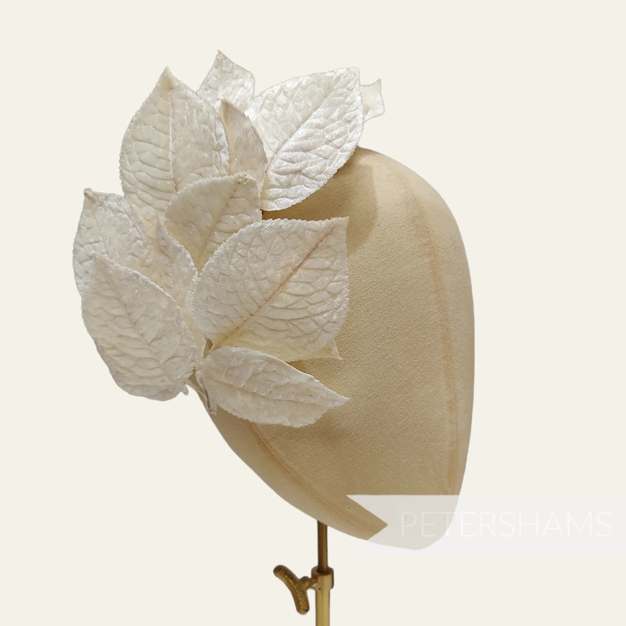 'Jamie' Vintage 1950/60's Japanese Velvet Wired Millinery Leaf Spray