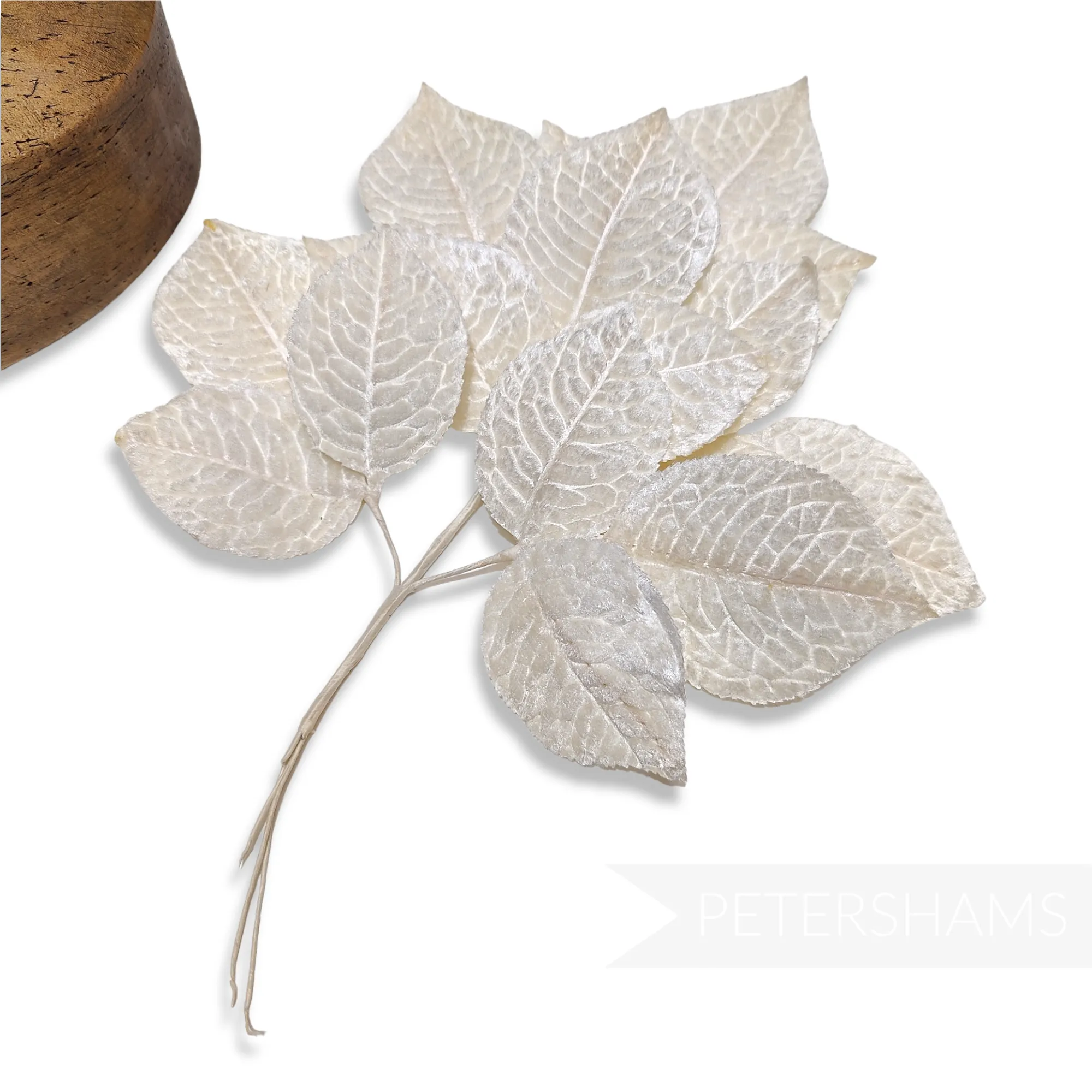 'Jamie' Vintage 1950/60's Japanese Velvet Wired Millinery Leaf Spray
