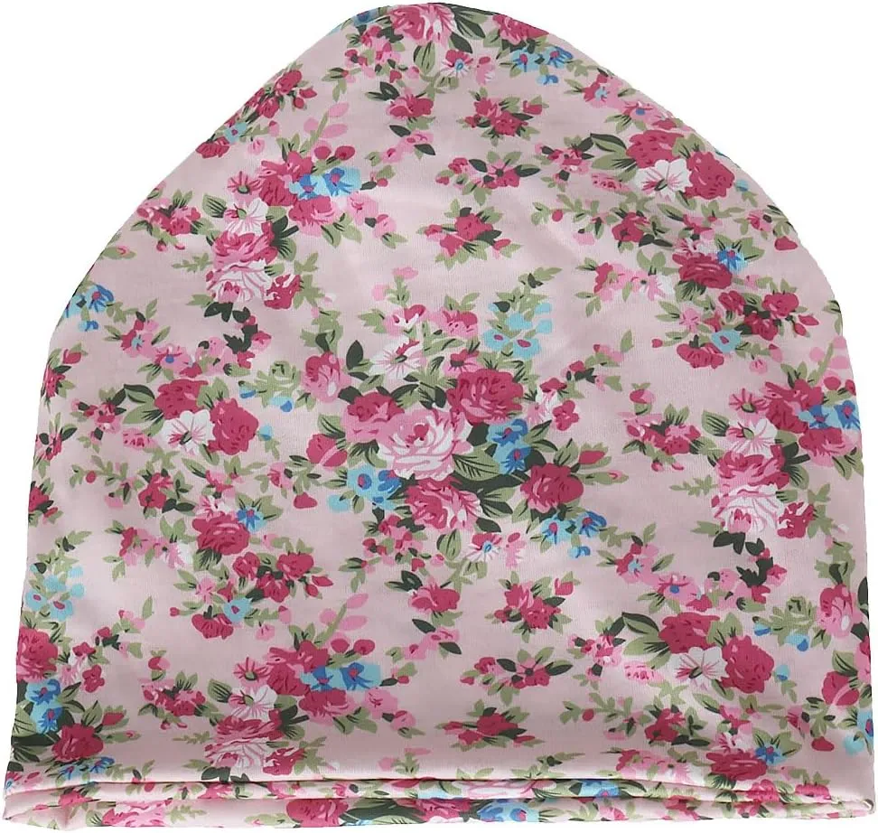 Jemis Sweet Heartwarming Breast Cancer Beanie Hat, Romantic Knitted Hat, Cancer Headwear Caps Baggy Skull Sleep Scarf