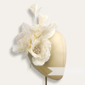 'Josie' Large 20cm Velvet & Organza Millinery Flower Hat Mount