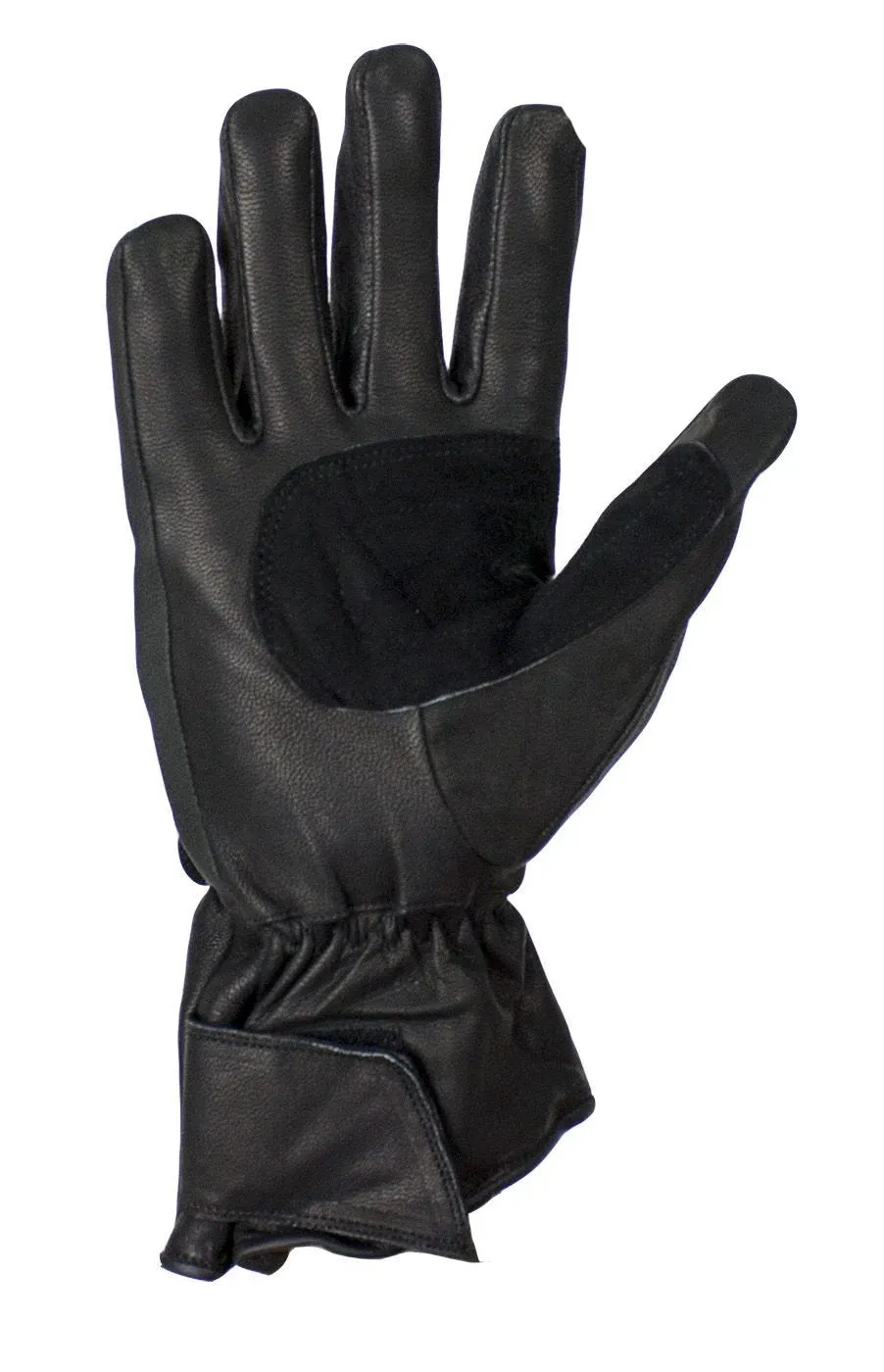 Leather Gauntlet Gloves With Hard Knuckle Protector, GLZ11-DL