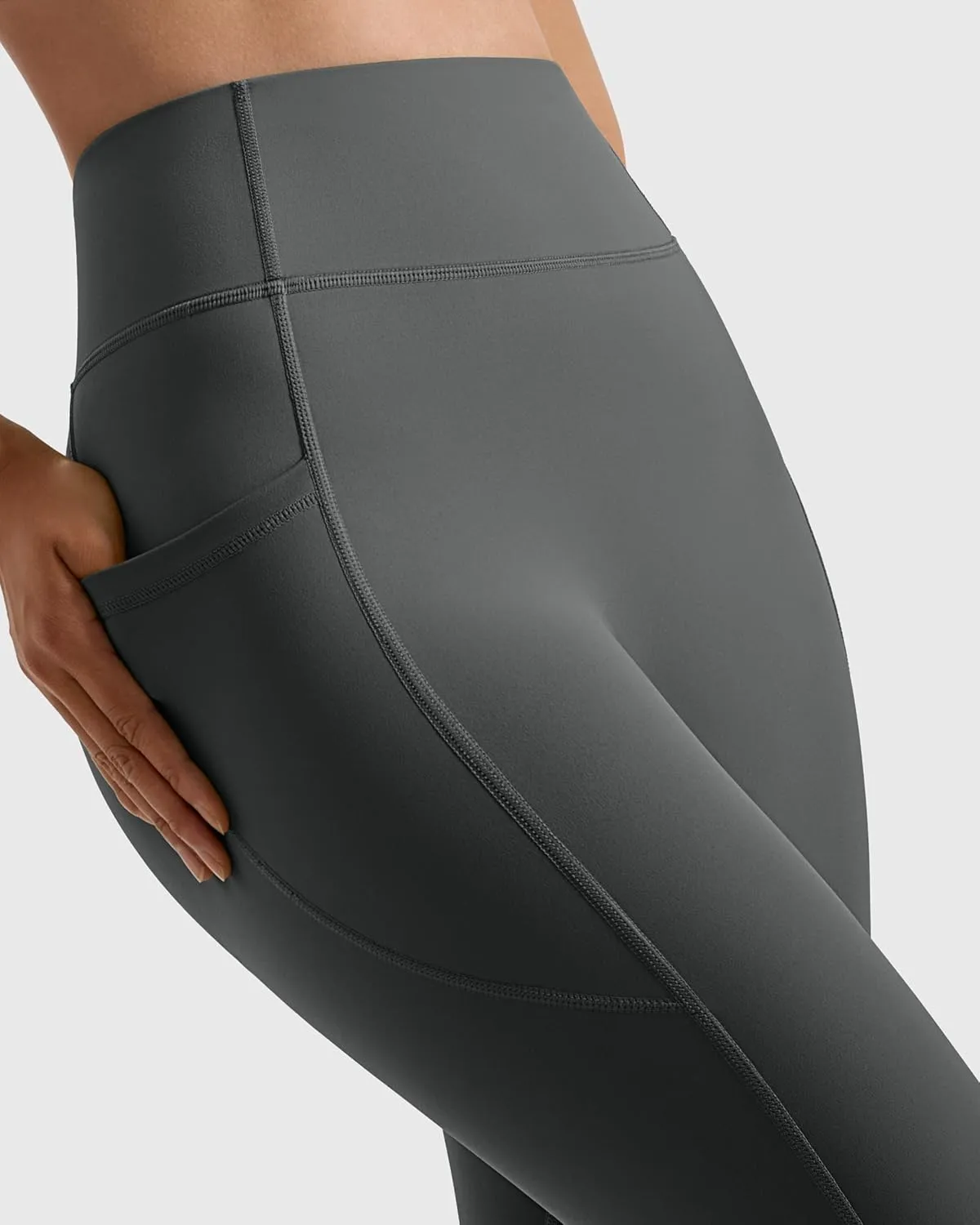 MOOSLOVER Women Buttery Soft Capris Leggings with Pockets High Waisted Scrunch Butt Tummy Control Workout Yoga Pants