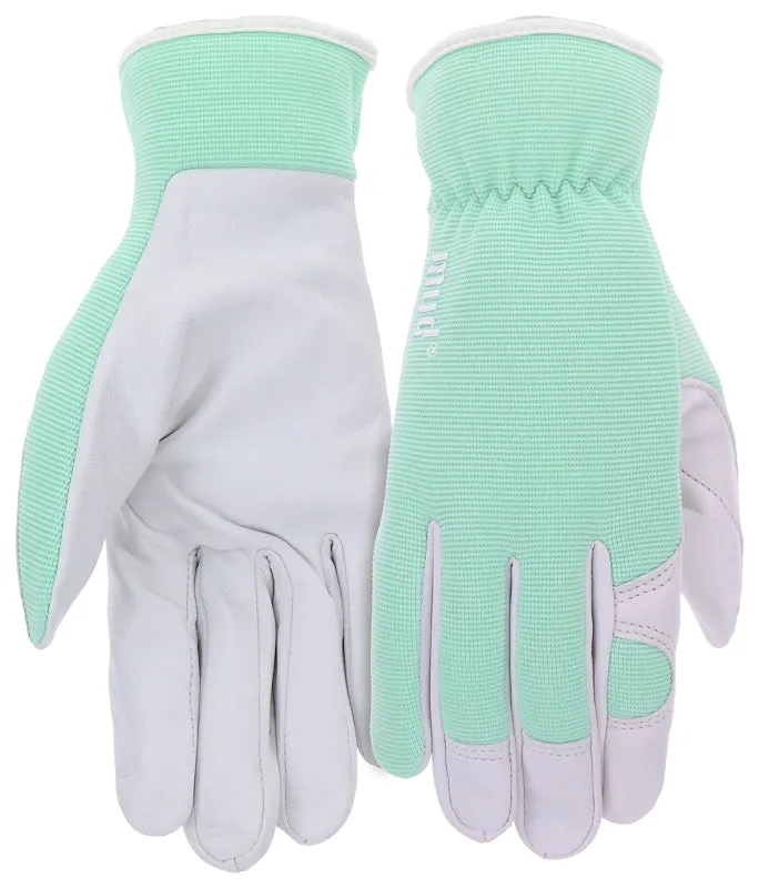 Mud MD72001MT-W-ML Gloves, Women's, M/L, Spandex Back, Mint :PR: QUANTITY: 1