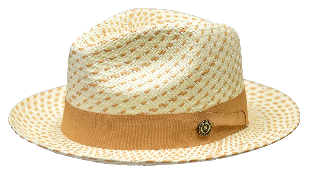 Naples Snap Brim Straw Fedora by Bruno Capelo