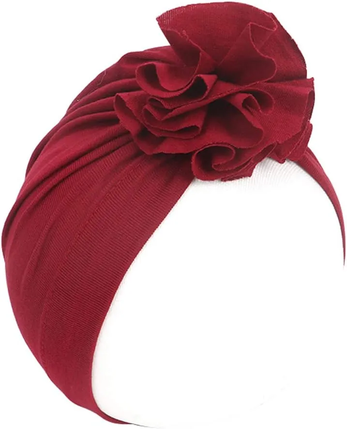 Newborn Babies Headwrap Hat Infant Toddler Cotton Soft Cute Nursery Beanie Headbands Top Bowknot Cap