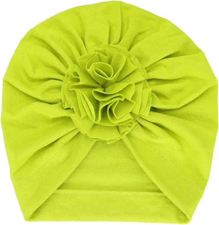 Newborn Babies Headwrap Hat Infant Toddler Cotton Soft Cute Nursery Beanie Headbands Top Bowknot Cap