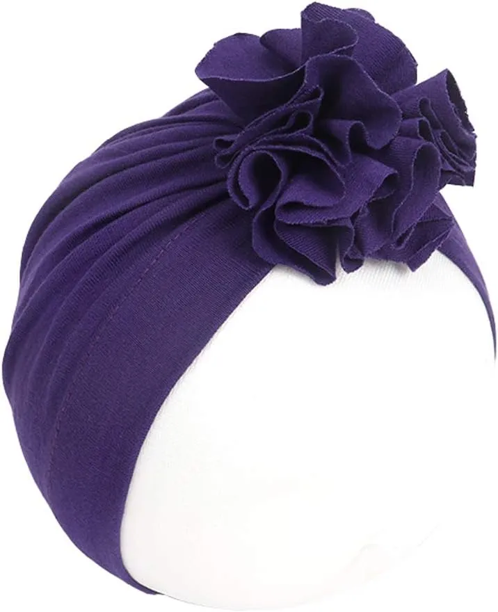 Newborn Babies Headwrap Hat Infant Toddler Cotton Soft Cute Nursery Beanie Headbands Top Bowknot Cap