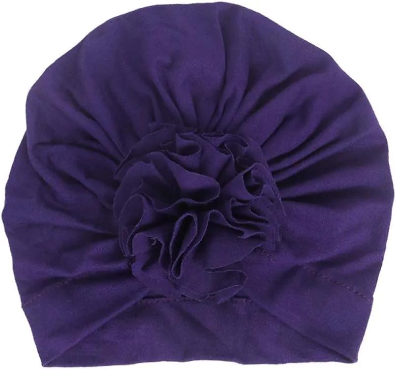 Newborn Babies Headwrap Hat Infant Toddler Cotton Soft Cute Nursery Beanie Headbands Top Bowknot Cap