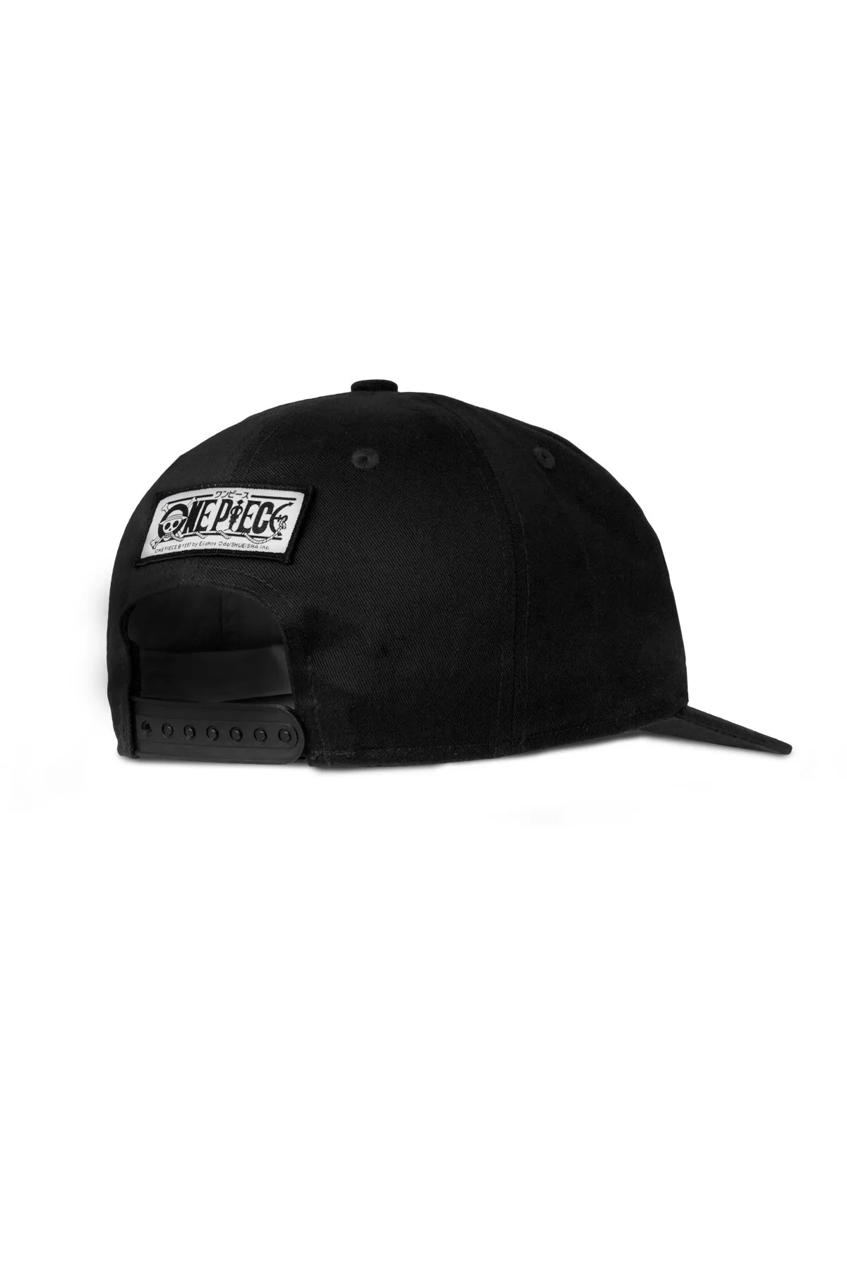One Piece Jinbei Snapback Hat - Black