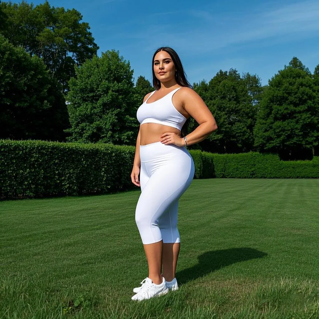 Plus Size Capri Leggings for Women- XL-4XL High Waist Tummy Control Stretchy Workout Yoga Pants Plus Capris