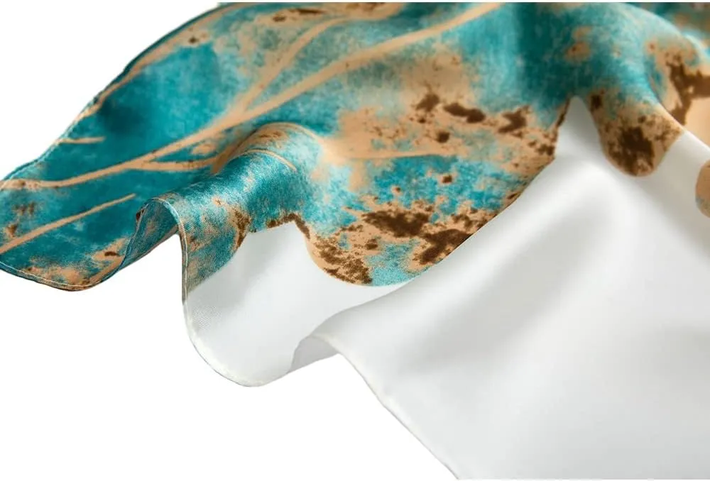 Silk Feeling Scarf Large Headscarf Fashion Sunscreen Hair Wraps Soft Neck Scarves for Women