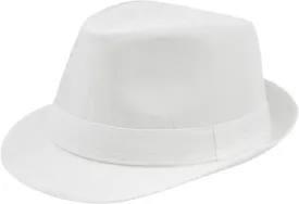 Solid Color Fedora Hats for Men Women Trendy Jazz Cap Top Hat Casual Sun Hat for Daily Party Stage