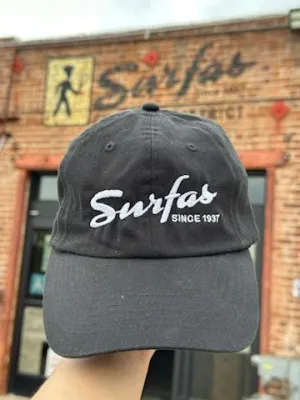 Surfas Logo White Baseball Cap