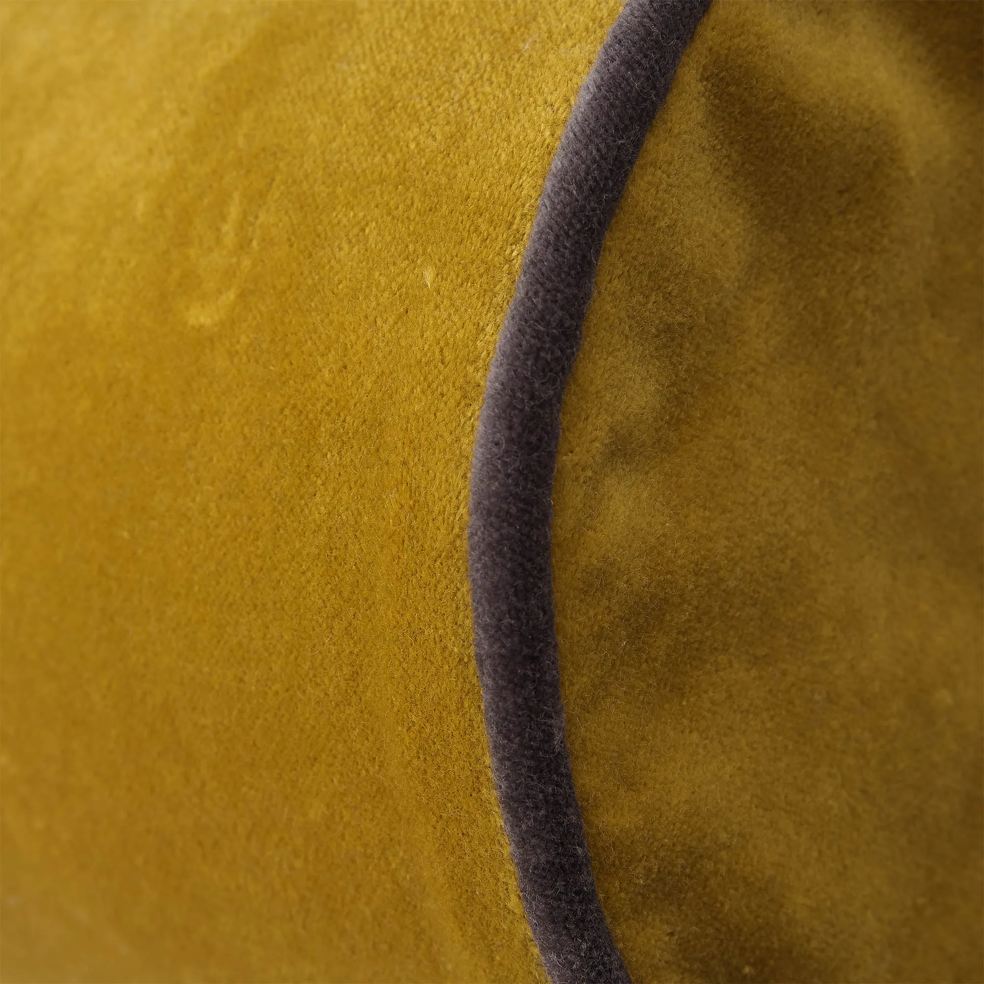 Suri Bolster Cushion Cover [Bright mustard/Dark grey]