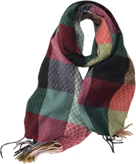 Tartan Plaid Scarves for Women Winter,Long Scarves for Women with Fringe,Super Soft Scarf for Women Winter