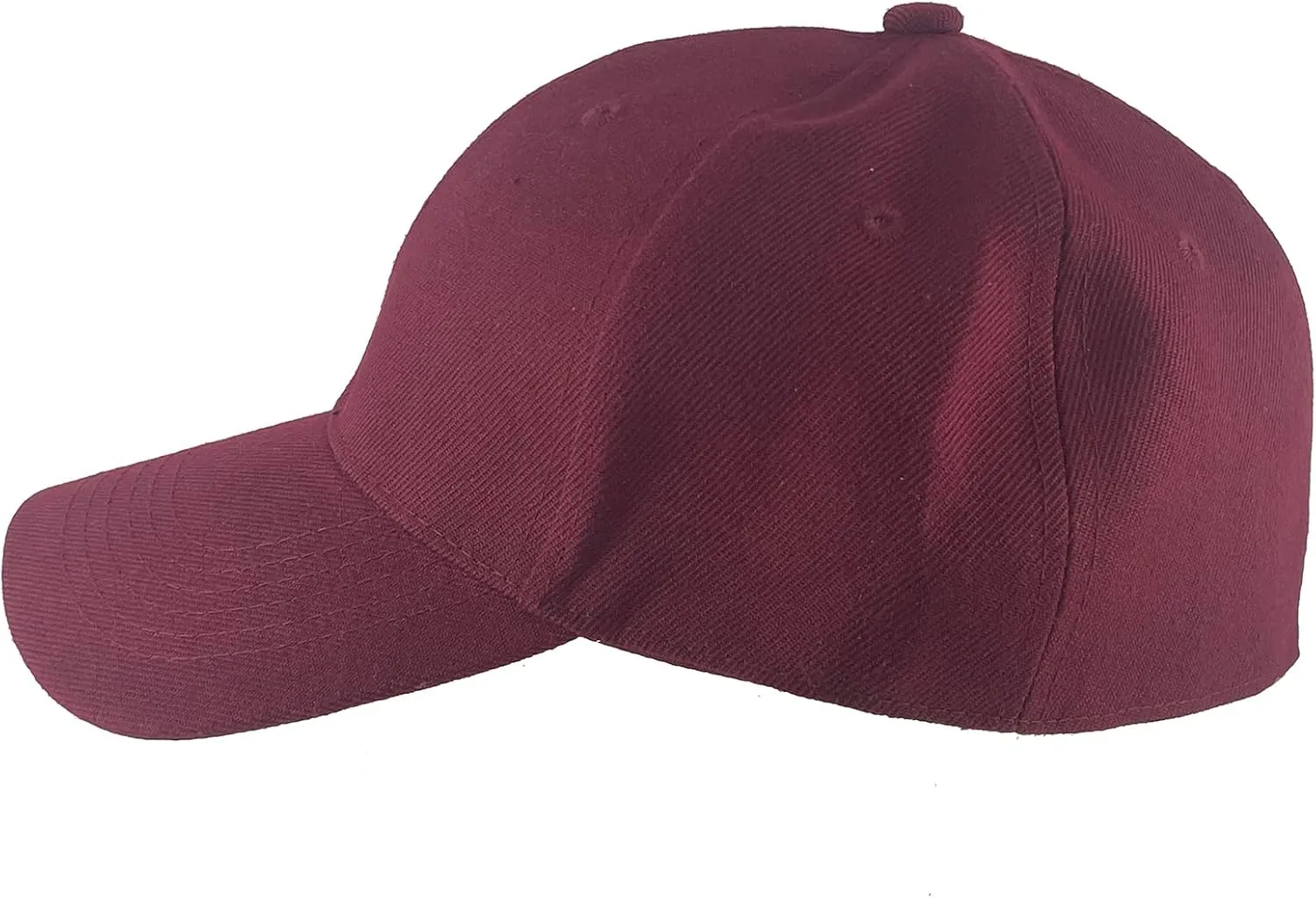 TOP HEADWEAR Blank Fitted Curved Cap Hat