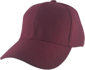 TOP HEADWEAR Blank Fitted Curved Cap Hat
