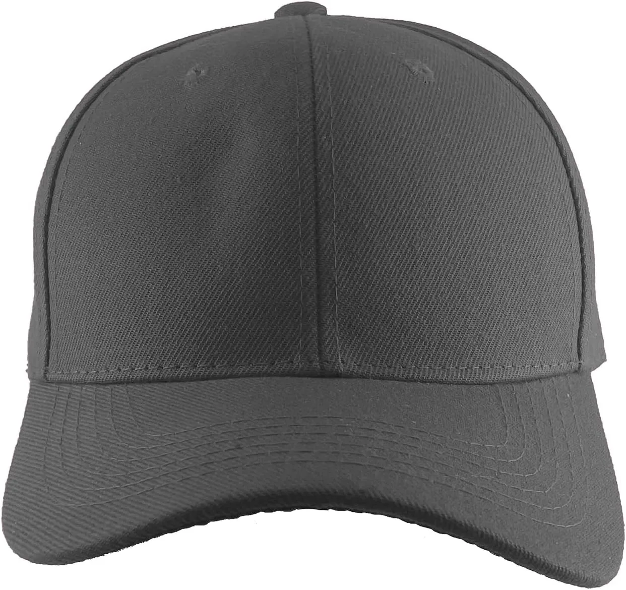 TOP HEADWEAR Blank Fitted Curved Cap Hat