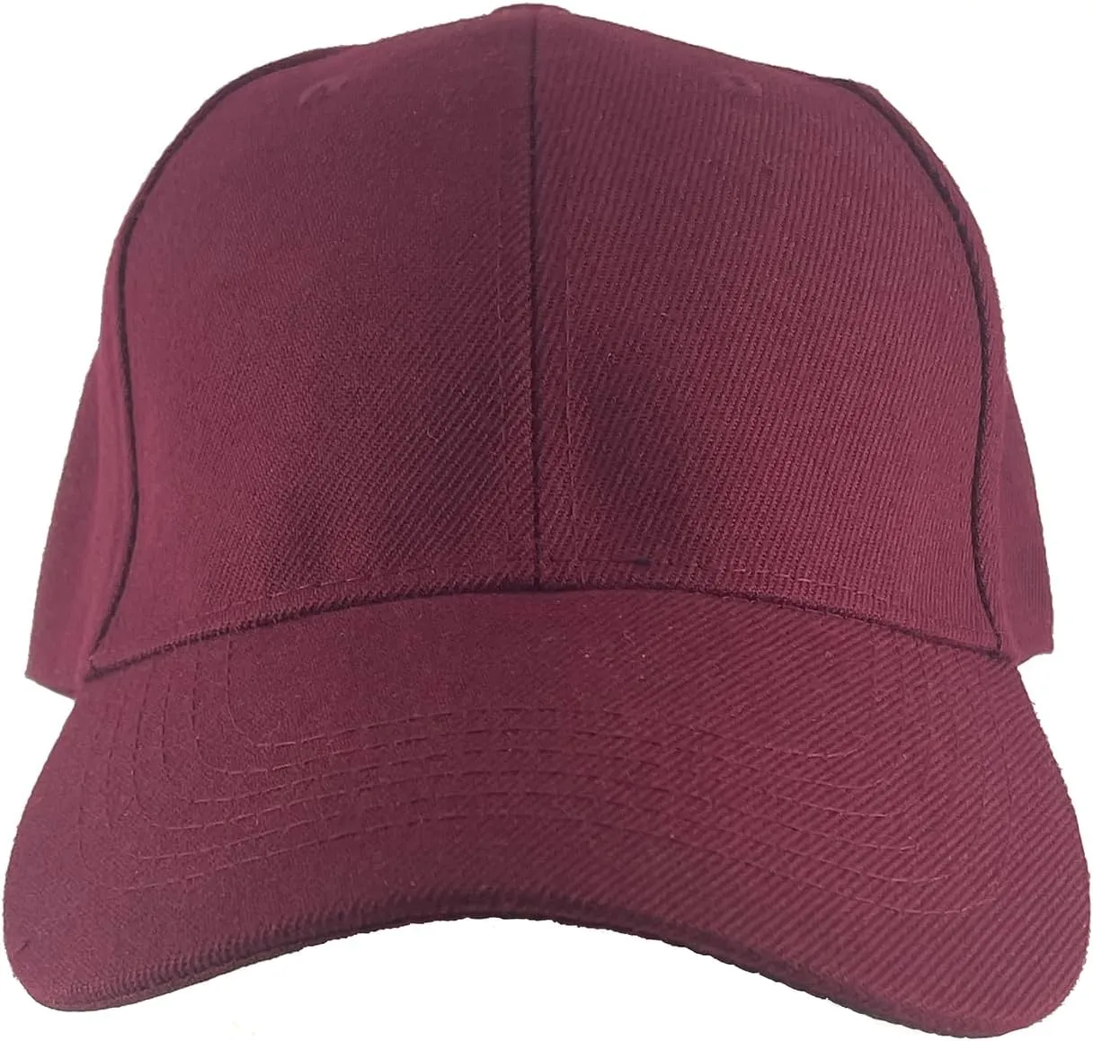 TOP HEADWEAR Blank Fitted Curved Cap Hat