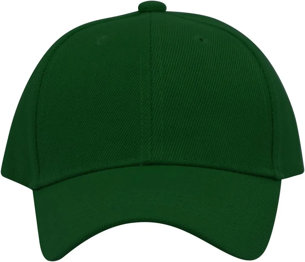 TOP HEADWEAR Blank Kids Youth Baseball Adjustable Hook and Loop Closure Hat