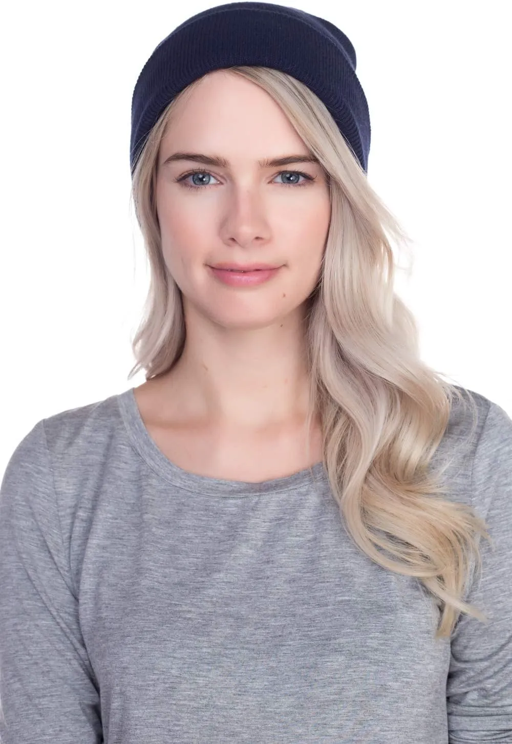 Top Level Beanie Men Women - Unisex Cuffed Plain Skull Knit Hat Cap