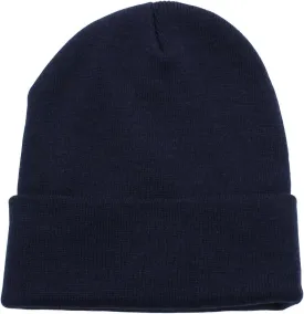 Top Level Beanie Men Women - Unisex Cuffed Plain Skull Knit Hat Cap
