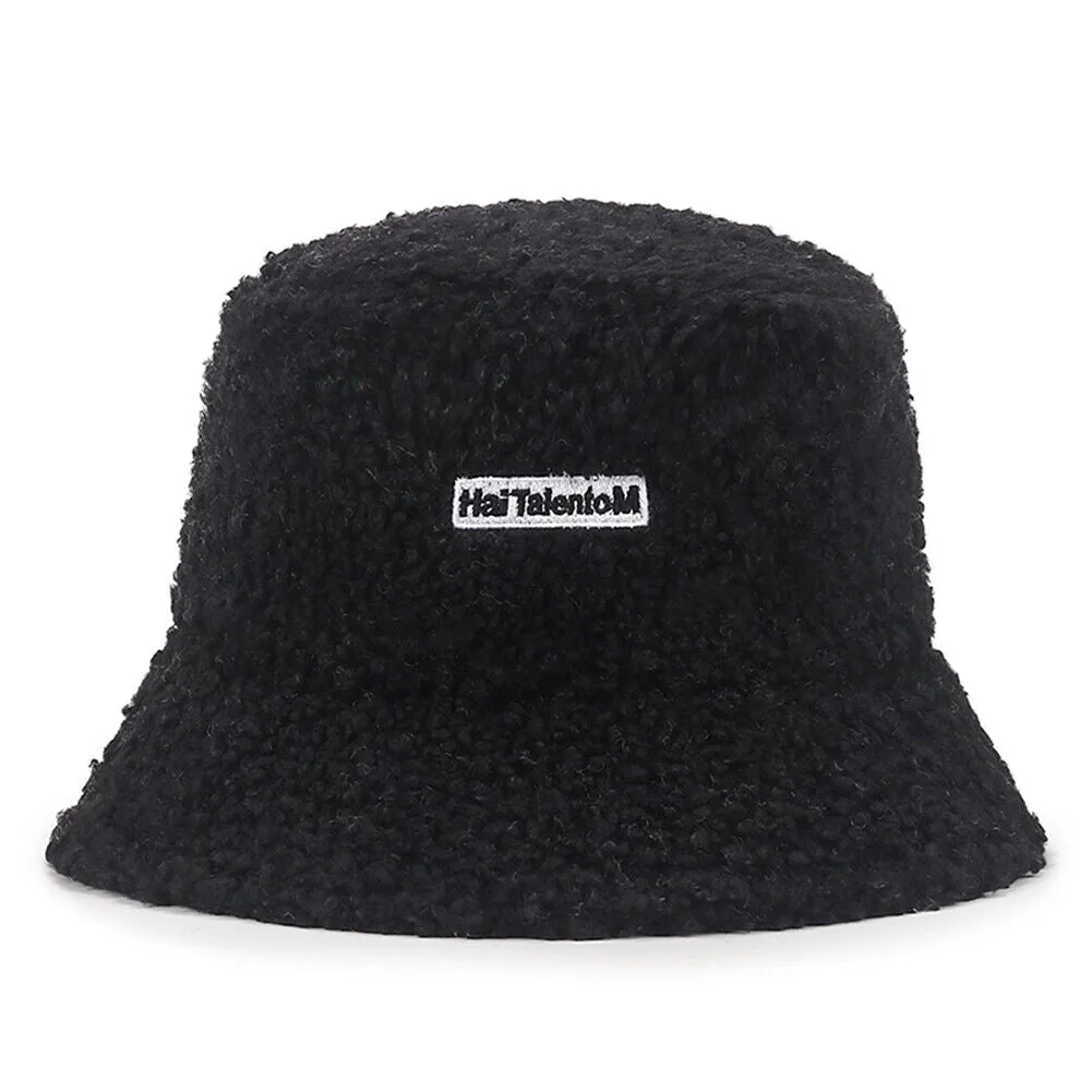 US Women Fashion Winter Bucket Hat Vintage Cloche Hats Wool Warmer Fisherman Cap